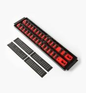 27K8041 - 3/8" Drive Socket Organizer Set (1 Tray, 2 × 13" Rails, 28 pegs)