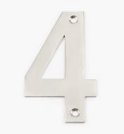 00W0884 - 100mm Stainless-Steel House Number - 4