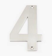 00W0894 - 130mm Stainless-Steel House Number - 4