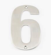 00W0896 - 130mm Stainless-Steel House Number - 6