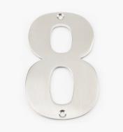 00W0898 - 130mm Stainless-Steel House Number - 8