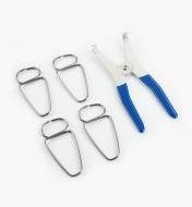 17F8403 - Set of Clamps (4) & Pliers
