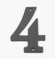 00W0574 - 4" Standard Oil-Rubbed Bronze Number - 4