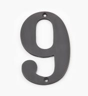 00W0579 - 4" Standard Oil-Rubbed Bronze Number - 9