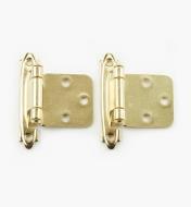 00W2721 - Brass Plated,Standard Flush Door Hinges, pr.