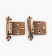 00W2741 - Antique Copper,Standard Flush Door Hinges, pr.