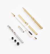 88K7809 - Streamline Round-Top Pen Starter Kit, Gold