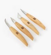 60D0420 - Set of 4 Japanese Carving Knives