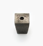 01X1970 - Bouton à motif troué, fini fer au nickel, 20 mm