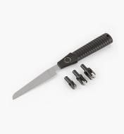05K3412 - Veritas Single Flush-Cut Saw & Set of 3 Imperial Snug-Plug Cutters