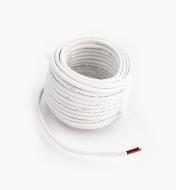 00U4138 - Câble à deux fils toronnés pour installation en mur de 26,2 pi (8 m), cal. 18