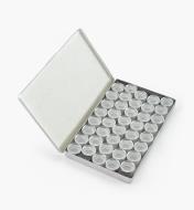 27K2202 - Lot de 40 petites boîtes de 33 mm