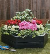 Flowerbed made with the raised-bed kit