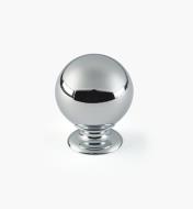 01W1801 - 1 1/8" x 1 7/16" Chrome Plate Ball Knob