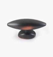 03W2280 - Bouton ovale Belwith, bronze huilé, 1 1/2 po, l'unité