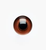 93K0511 - Yeux de verre bruns 11 mm, la paire