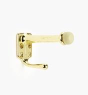 99X0143 - Belwith Polished Brass  Doorstop with Hook, ea.