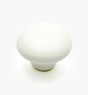 03W2253 - Ceramic 1 1/2" x 1" White Knob