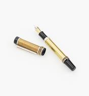 88K7635 - Cambridge Fountain Pen, Titanium-Gold/Sterling Silver