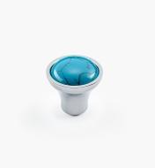 01A3621 - Small Turquoise Gemstone Knob, Polished Chrome base