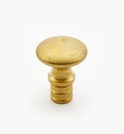 05H2205 - 9/16" x 7/16" Lee Valley Small Turned Brass Knob (11/16")