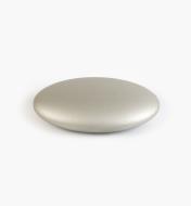 01G1604 - Bouton ovale Galet, fini nickel satiné, 64 mm