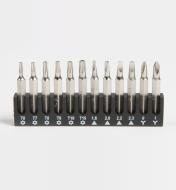 Torx-style tamper-proof, triangle and 3Y bits