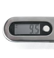 Display of Digital Luggage Scale showing weight in kilograms