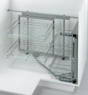Example of Blind Corner Unit mounted in a cabinet