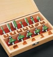 16J0201 - Box of 12 Router Bits, 1/4" Shanks
