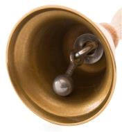 Underside of brass bell