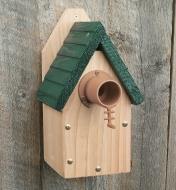 Example of Bird Guardian installed on a birdhouse