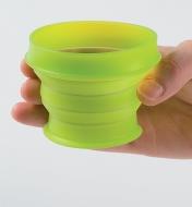 Holding a Green Collapsible Cup in a hand