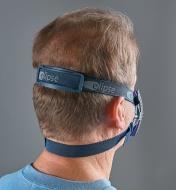 Back view of man wearing Elipse dust respirator
