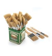 Set of 30 Bristle Brushes stored in a tea can