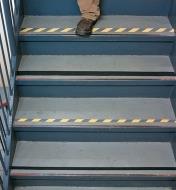 High-Friction Tape applied to concrete steps