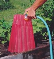 Filling a Frost Protector with water from a hose