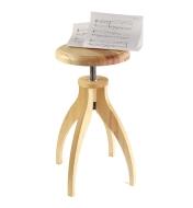 Example of completed piano stool with sheet music on top