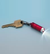 Mini Clip LED Light attached to a key