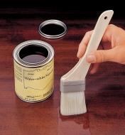 Applying varnish with a Japanese Varnish Brush