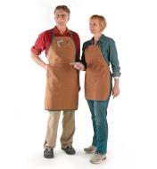 A man and woman wearing Lee Valley Canvas Aprons
