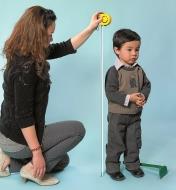 Using Lee Valley Story Tape to record a child's height