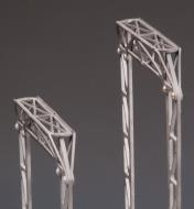 Close-up of spines' three-dimensional truss design 