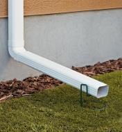 Lee Valley Downspout Support holding up a downspout