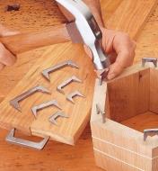 Using Pinch Dogs to clamp a hexagonal wooden project