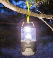400 lm Nite Ize Battery-Powered Radiant Lantern hanging from a tree