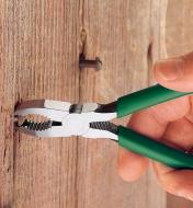 Using Screw Pliers to remove a broken screw from wood