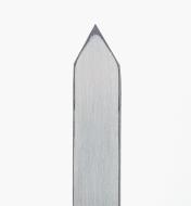 Hollow-ground back of the Japanese spear-point marking knife