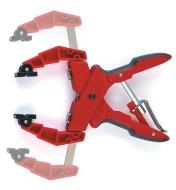 Ghosted image showing the jaw capacity of the clamp