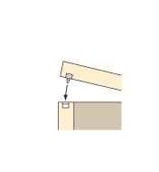 Illustration of a lid being closed using the Lid/Door Snap Closure